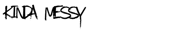 Kinda Messy font preview